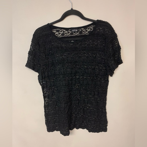 Apt. 9 Tops - Apt 9 Blouse Lace Dark Romantic Whimsigoth Feminine Womens SZ XL